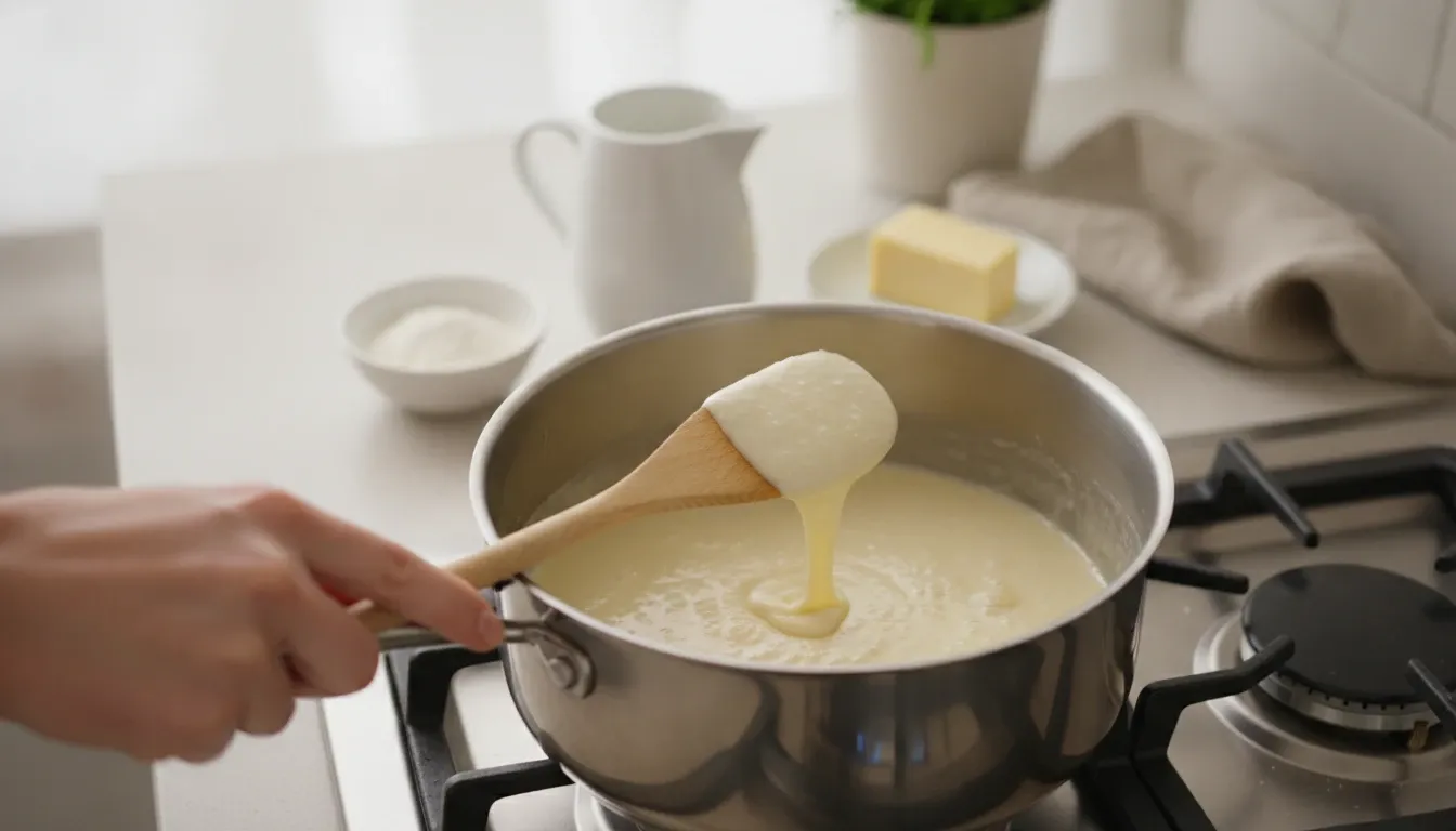 ホワイトソースのダマ｜でんぷんでとろみをつける仕組みと、牛乳の温度の正解
