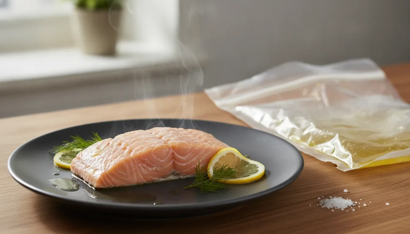 低温調理の魚の温度と時間｜維持時間がゼロ、安全は−20℃24時間の冷凍が担う