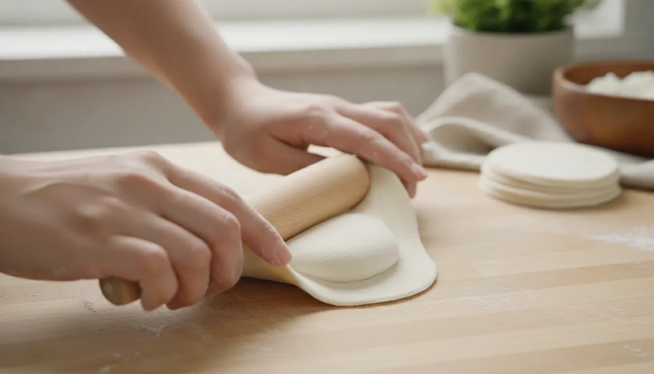 餃子の皮の作り方｜粉の配合と水温でもちもち・コシを決める手作り全工程